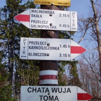 (25/105): Wycieczka turystyczna 21.04.2013r.<br>
Szczyrk - Salmopol - Klimczok - Szyndzielnia - Dbowiec - Bielsko - Biaa